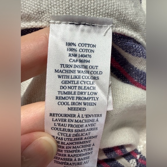 Faherty Baja Beach Tunic Dress in French Rose Baja Stripe Sz M Coastal Beachy - Picture 15 of 15